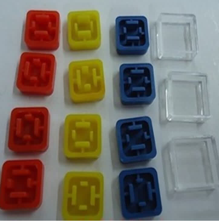 Square Plastic Caps for Square Shaft Push Button 12 * 12mm
